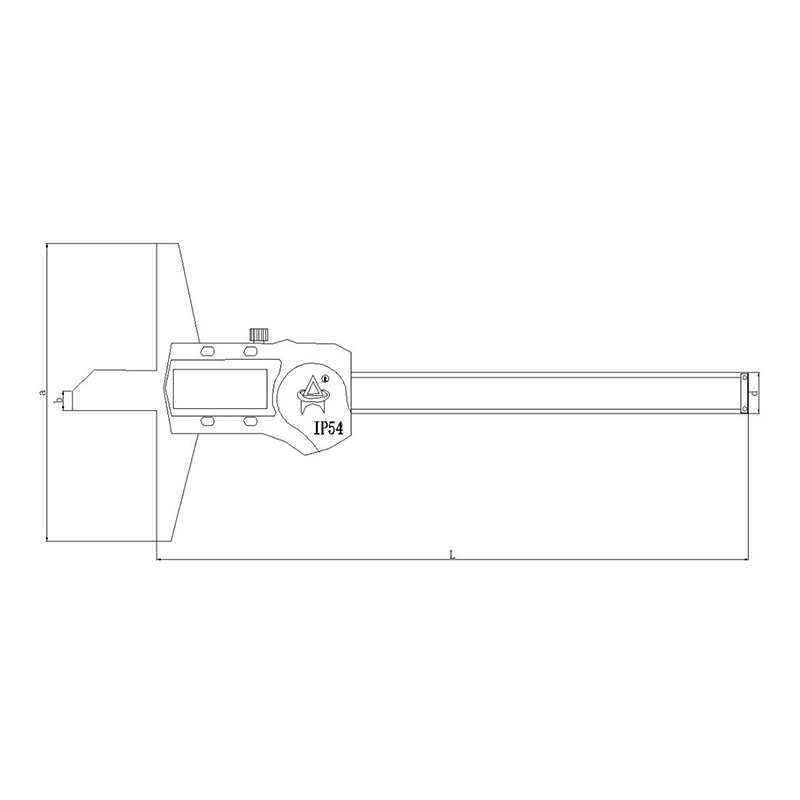 002 Metal Cover Digital Display Depth Caliper
