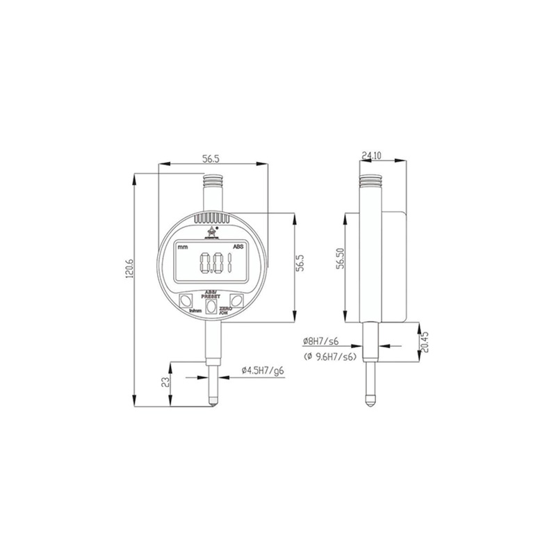 Digital display gauge series