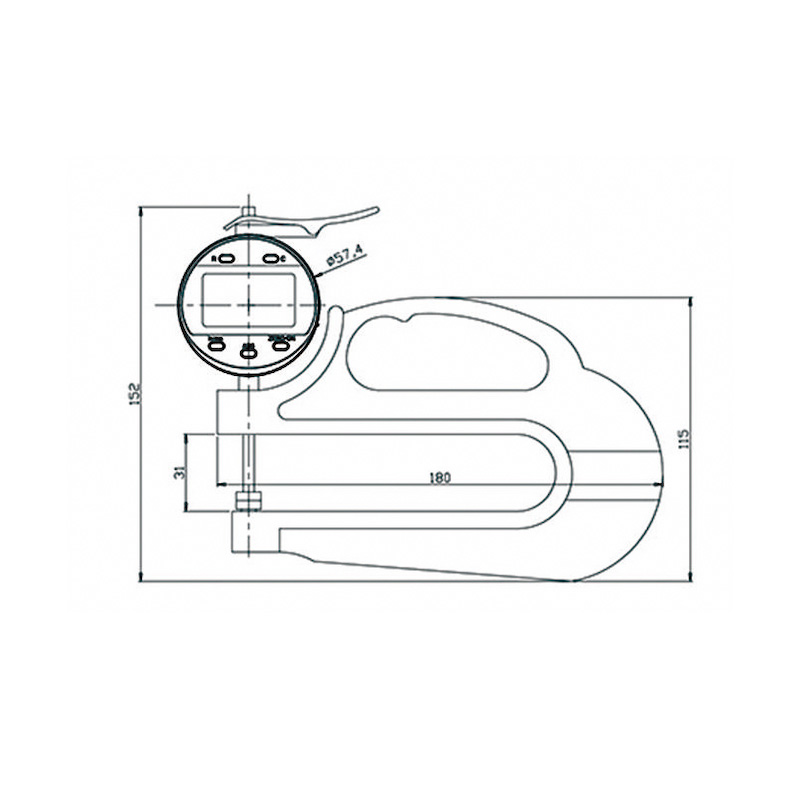 Digital thickness gauge for each cover